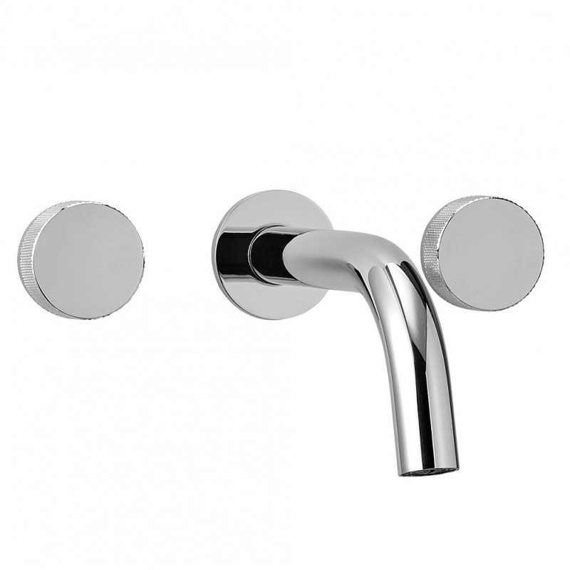 Griferia para lavatorio de pared Fabric cromo Peirano