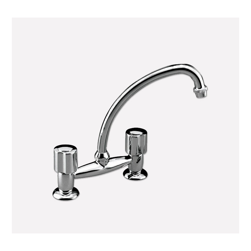 Griferia para cocina 2 agujeros Renacer Peirano