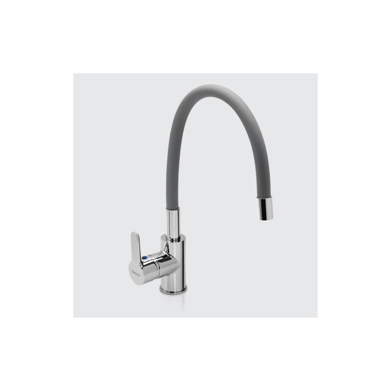 Griferia monocomando para cocina pico gris Colors Peirano