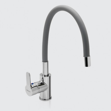 Griferia monocomando para cocina pico gris Colors Peirano