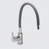 Griferia monocomando para cocina pico gris Colors Peirano