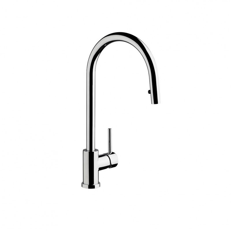 Griferia cocina monocomando con rociador 0412.01/87 Temple FV