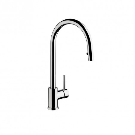 Griferia cocina monocomando con rociador 0412.01/87 Temple FV