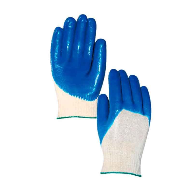 Par de guantes de nitrilo PVC dorso ventilado