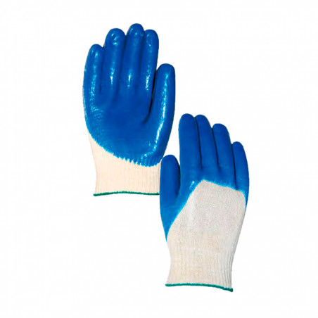 Par de guantes de nitrilo PVC dorso ventilado