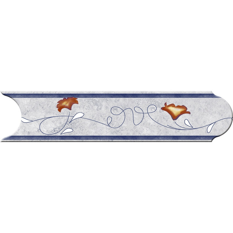 Guarda ceramica Salta azul 5x20cm CS