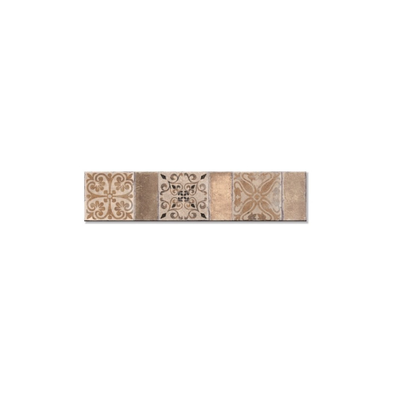 Guarda ceramica Punilla tabaco 5.5 x 25cm C.S.