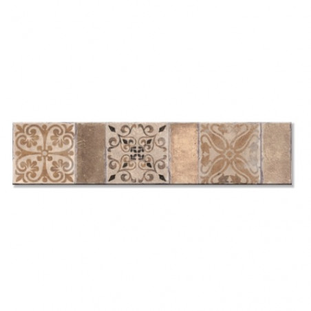 Guarda ceramica Punilla tabaco 5.5 x 25cm C.S.