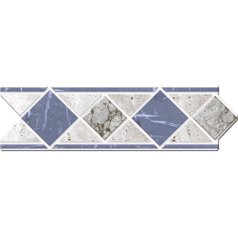 Guarda ceramica Lanin azul 6x20cm CS