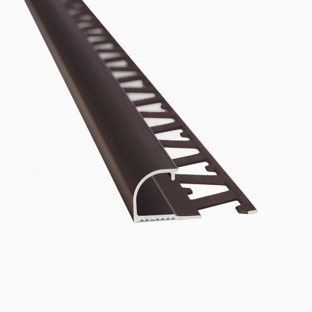 Guardacanto aluminio 10mm Bullnose cafe Atrim