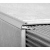 Guardacanto aluminio 10mm Bullnose cromo mate Atrim