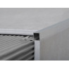 Guardacanto aluminio 12 x 10mm Quadra cromo deluxe Atrim