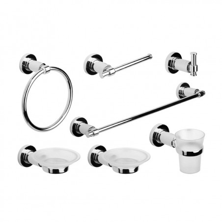 Juego de 9 accesorios para baño Tauro