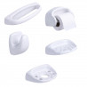 Juego 5 accesorios porcelana para baño Dux Capea