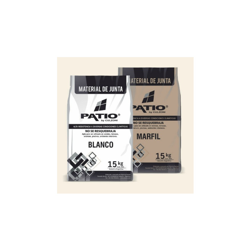 Material de junta para atermicos marfil 15Kg Patio