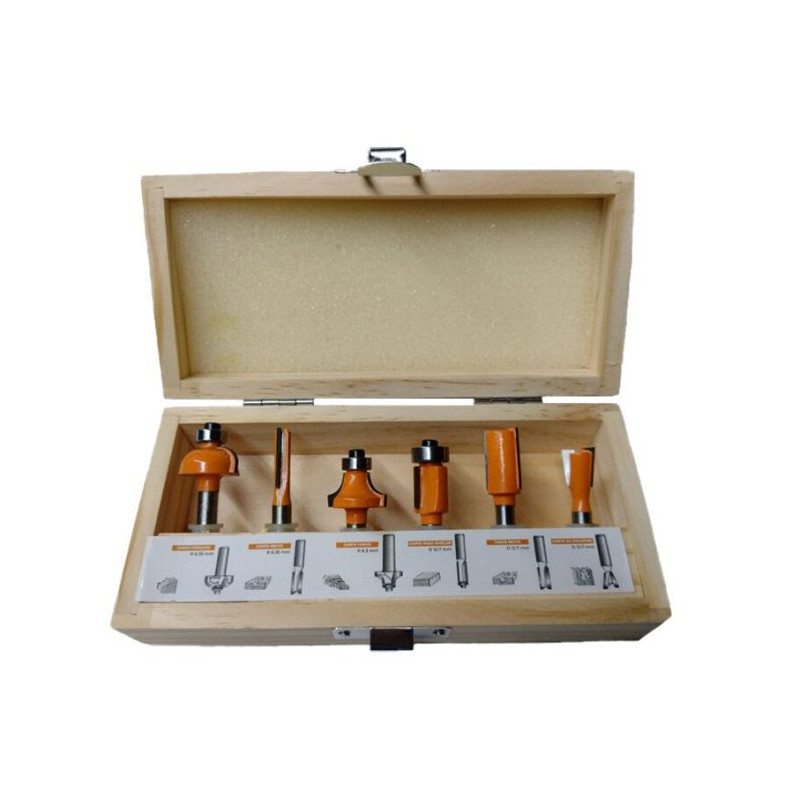 Kit 6 fresas para madera Lusqtoff