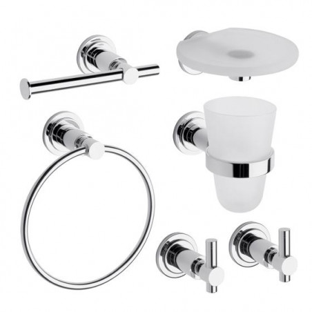 Juego de 6 accesorios para baño Temple FV
