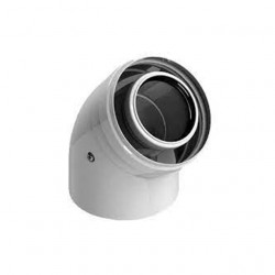 Kit codo coaxial 45º macho...