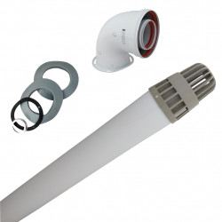 Kit codo coaxial y tubo...