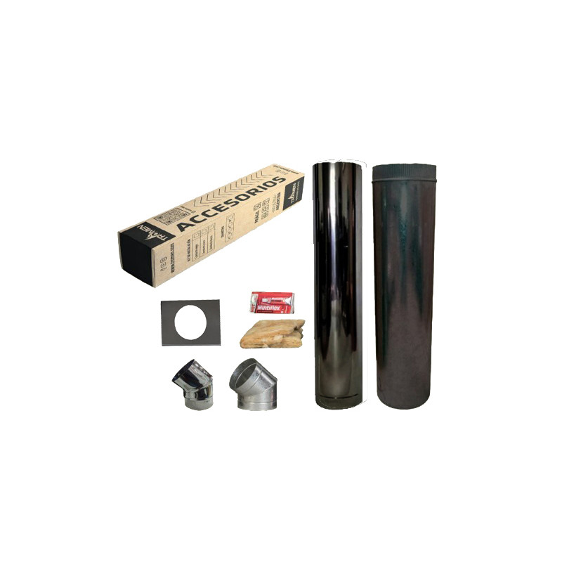 Kit complemento para instalacion pared 8" enlozado