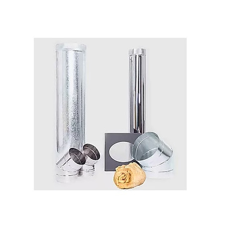 Kit complemento para instalacion pared 6" inoxidable Tromen
