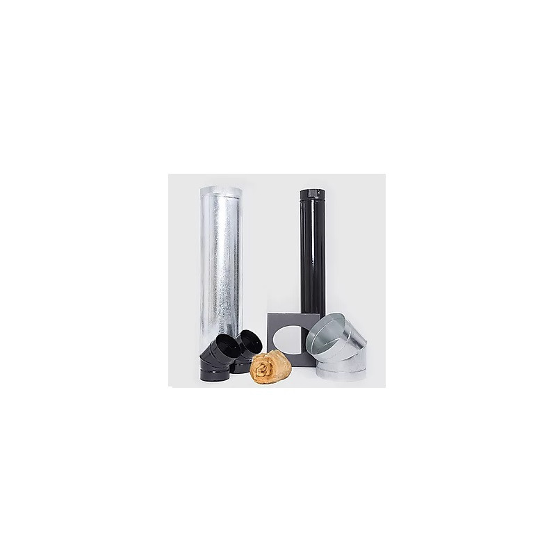 Kit complemento para instalacion pared 4" esmaltado Tromen.