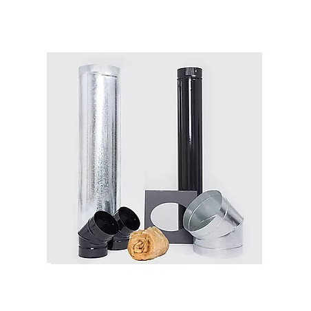 Kit complemento para instalacion pared 4" esmaltado Tromen.
