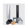 Kit complemento para instalacion pared 4" esmaltado Tromen.