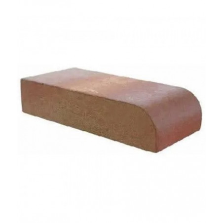 Ladrillo refractario 228 x 114 x 63mm redondeado tonalizado