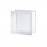 Ladrillo de vidrio incoloro liso 19x19x8 cm