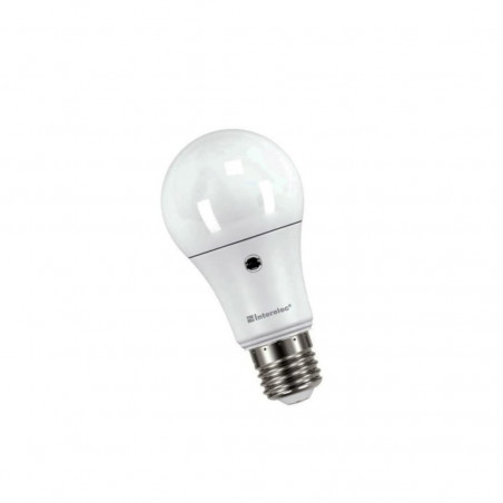 Lampara LED 10W con fotocelula luz fria Interelec
