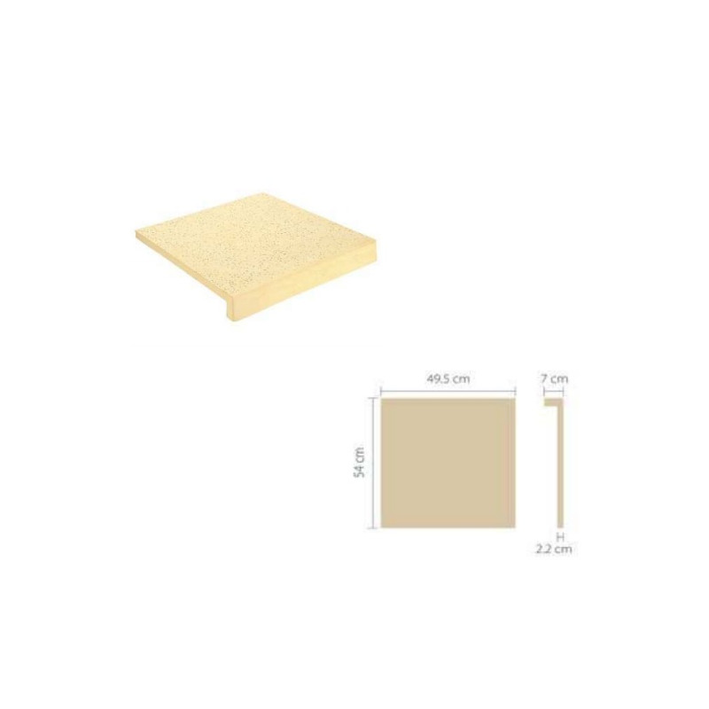 Baldosa atermica blanca minimalista Culzoni