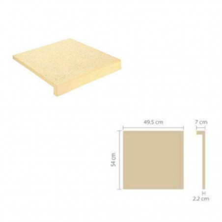 Baldosa atermica blanca minimalista Culzoni