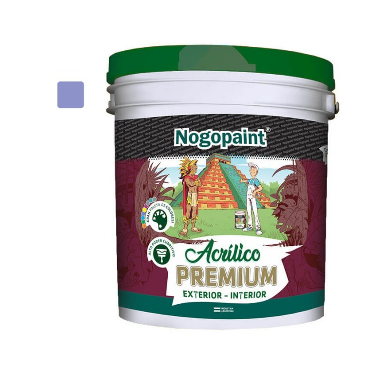 Latex acrilico Premium 1 lt lavanda Nogopaint