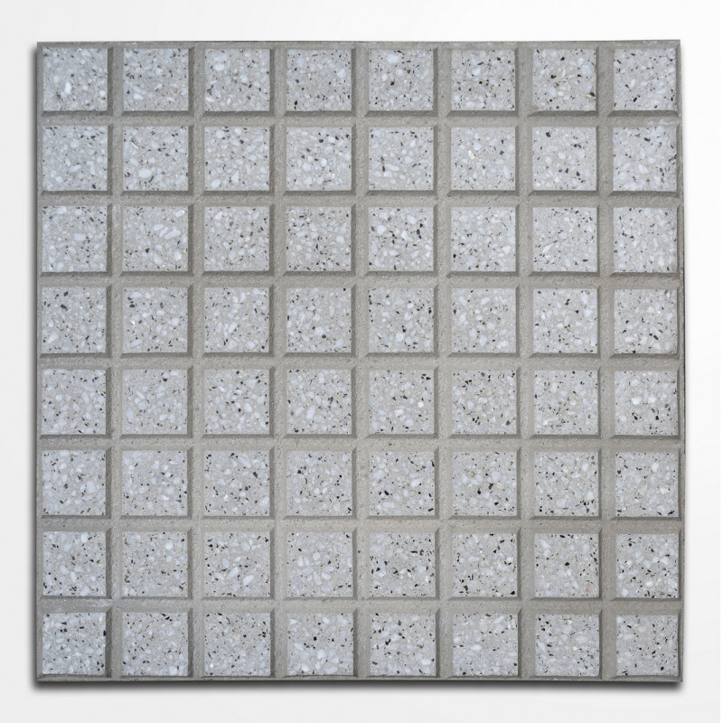 M2 baldosa pulida 40 x 40cm adoquin 64 panes gris
