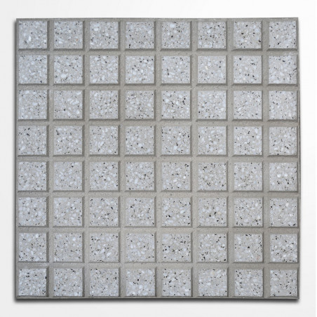 M2 baldosa pulida 40 x 40cm adoquin 64 panes gris