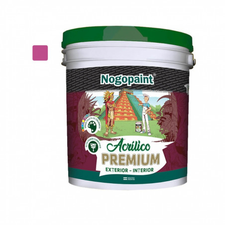 Latex acrilico Premium 4 lts fucsia Nogopaint