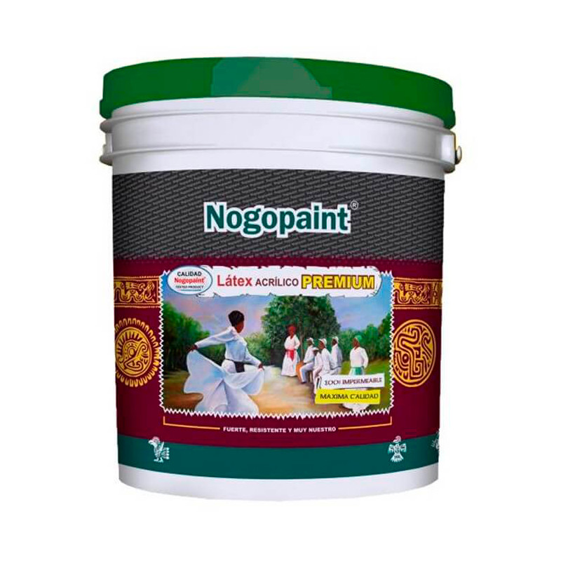 Latex acrilico Premium 4 lts mostaza Nogopaint