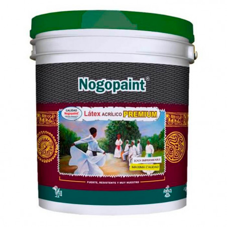 Latex acrilico Premium 4 lts mostaza Nogopaint