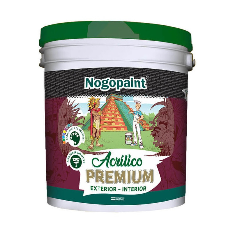 Latex acrilico Premium 10 lts blanco Nogopaint
