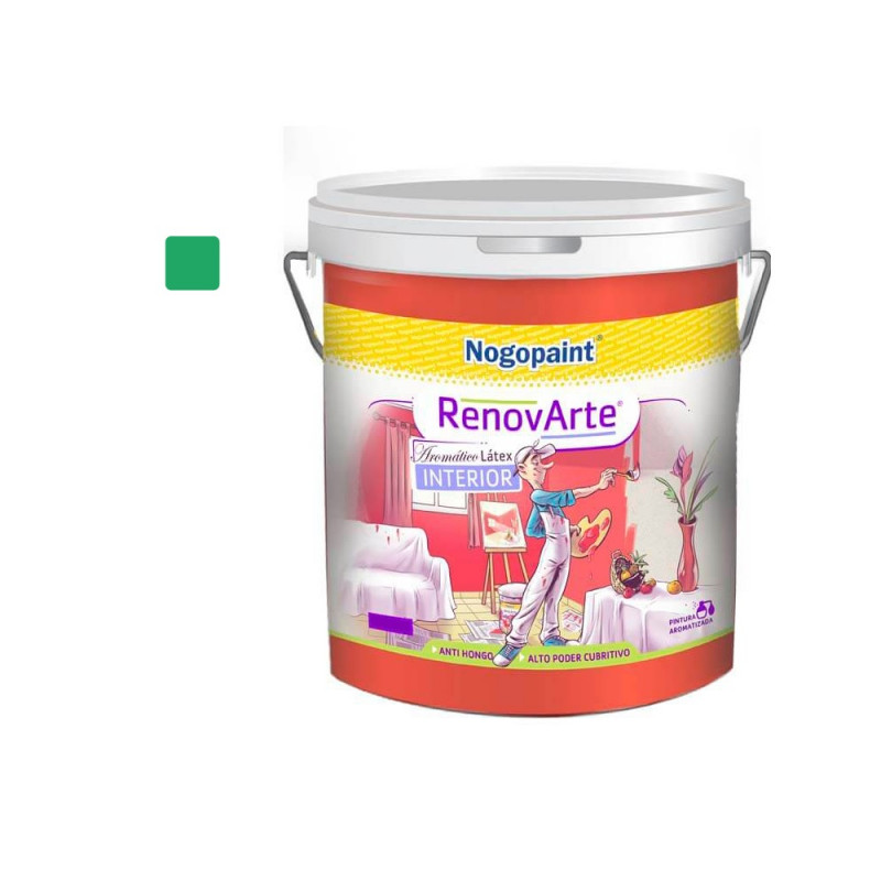 Latex acrilico Interior Renovarte 1 lt menta Nogopaint