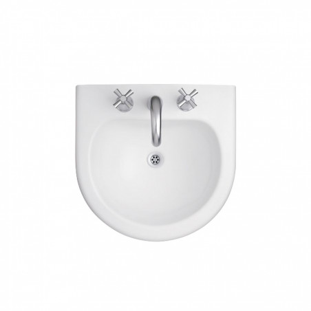 lavatorio 3 agujeros Avignon 50 cm blanco Ferrum