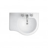 lavatorio 3 agujeros izquierda Avignon 65 cm blanco Ferrum