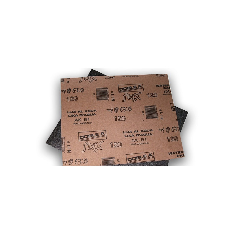 Lija al agua grano 80 Doble A