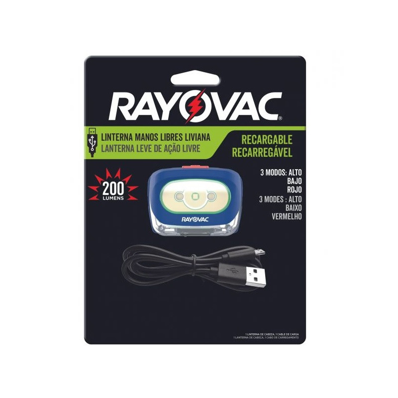 Linterna recargable manos libres Rayovac