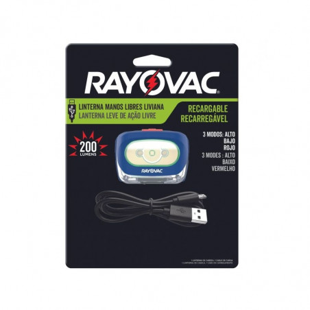 Linterna recargable manos libres Rayovac