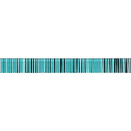 Listel Selecto turquesa 3.3 x 29.7cm Krystales
