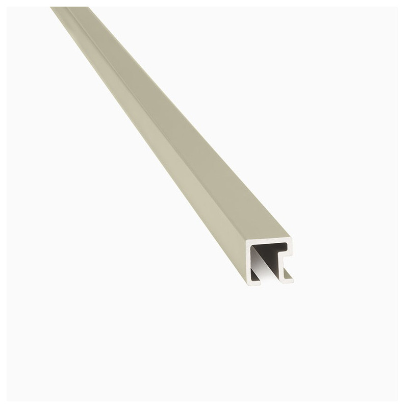 Listello cuadrado 9 x 9mm aluminio peltre Atrim
