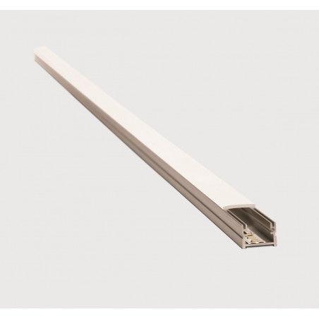 Listello aluminio LED simple 12.7 x 16mm Atrim