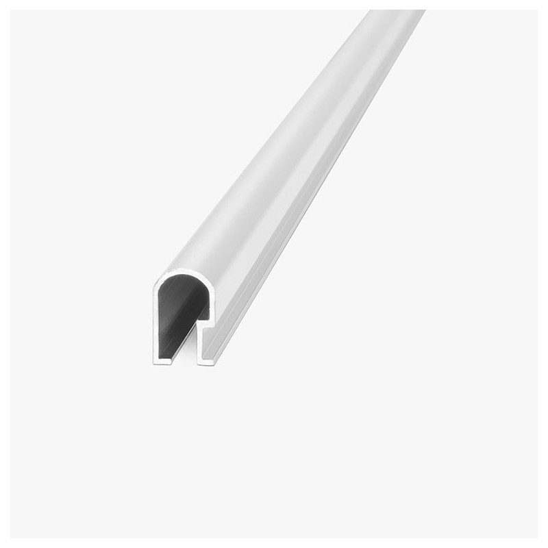 listello redondo 14 x 9mm aluminio cromo mate Atrim